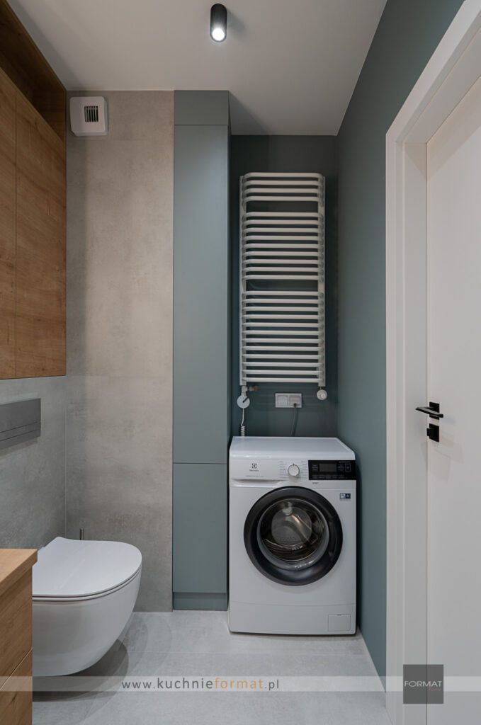 Pojemna szafa łazienkowa na wymiar - meble na zamówienie Kraków - Studio Format Home